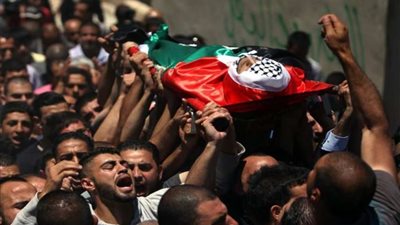 استشهاد فلسطيني وإصابة 11 آخرين برصاص قوات الاحتلال
