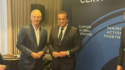 وزير الصحة يلتقي بمؤسس معهد توني بلير للتغيير العالمي