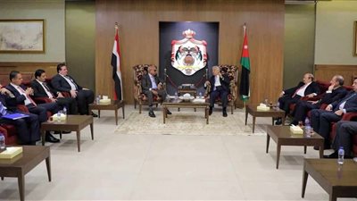 رئيس مجلس الشيوخ يلتقي نظيره الأردني بعمان