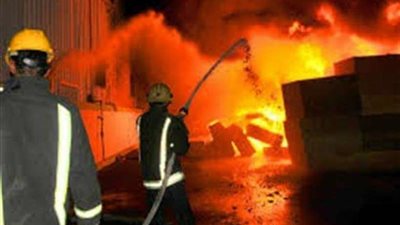 إصابة مدير التأمينات بالدقهلية باختناق فى حريق مخزن بالمنصورة
