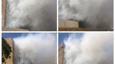 بالصور.. السيطرة علي حريق هائل بمستشفي الصدر للعزل باسيوط