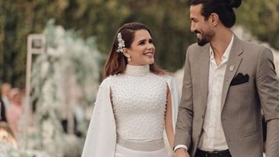 شيما صابر تنشر صورة لها برفقة زوجها رامي صبري