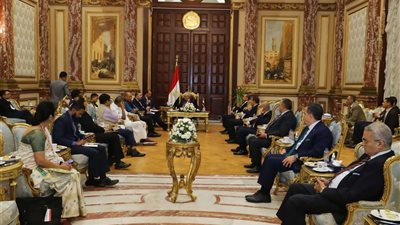 وكيل مجلس الشيوخ يستقبل وفد برلماني هندي رفيع المستوى