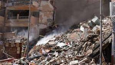 عاجل |  انهيار جزئي لـ عقار بكرداسة وإصابة شخص