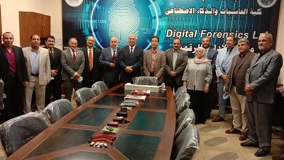 افتتاح معمل الأدلة الرقمية بجامعة بنها