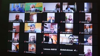 رئيس جامعة المنوفية يعقد اجتماعه الشهرى مع النواب