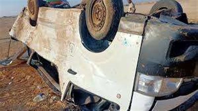 مصرع وإصابة 9 أشخاص في حادث انقلاب ميكروباص بالتجمع الخامس