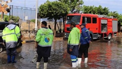 جهود مكثفة للشرطة لمواجهة موجة الطقس السيء بمطروح والإسكندرية