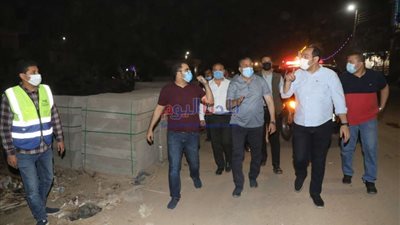 تنفيذاً لتوجيهات محافظ المنوفية : متابعات دورية لأعمال التطوير والرصف بنطاق حي غرب شبين الكوم