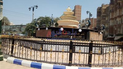 الإنتهاء من تطوير ميدان العبور بأشمون