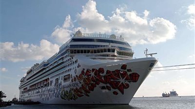ميناء بورسعيد يستقبل السفينة السياحية العملاقة 