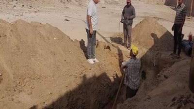 إيقاف أعمال حفر عشوائي خلسة بشبين القناطر في القليوبية