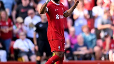 نهاية الشوط الأول.. ليفربول يتقدم على برايتون بهدفي صلاح