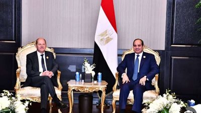 المستشار الألماني يتواصل مع السيسي هاتفيًا بشان الأوضاع في فلسطين.. فيديو