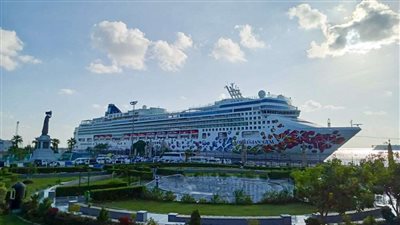 ميناء غرب بورسعيد تستقبل السفينة السياحية تحت اسم 