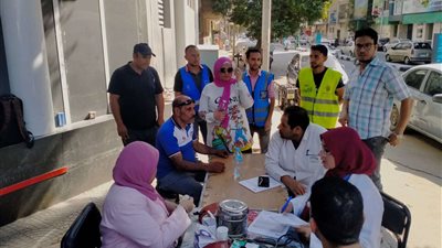 شباب جمعيات المجتمع المدني بأسيوط ينظمون حملة التبرع بالدم لأهل غزة