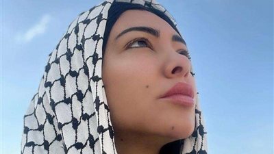 ميرهان حسين تدعم الشعب الفلسطيني