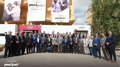 الحملة الرسمية للسيسي تستقبل أعضاء حزب الجيل لإعلان تأييدهم للمرشح الرئاسي