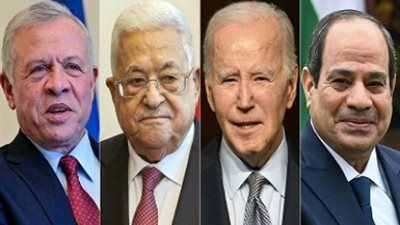 بمشاركة السيسي.. قمة رباعية في الأردن لحل القضية الفلسطينية