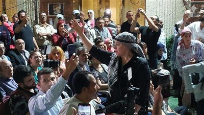 فلسطين حرة أبية.. هتافات حماسية في وقفة نقابة المهن التمثيلية