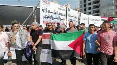 أداء صلاة الغائب على الشهداء الفلسطينيين عقب صلاة الجمعة في شمال سيناء