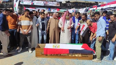 مسيرة حاشدة بالقليوبية الآن لدعم القيادة السياسية تجاه القضية الفلسطينية.. صور