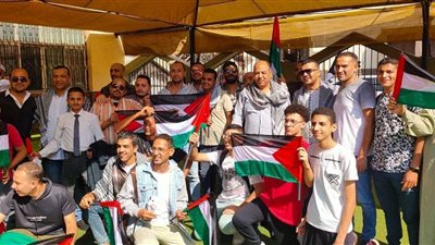 «الشبان العالمية» ببنها تدعم وتؤيد موقف القيادة السياسية تجاه القضية الفلسطينية.. صور