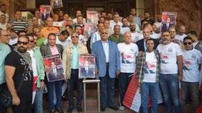 وقفة تضامنية بغرفة القاهرة لتأييد قرارات السيسي بمساندة القضية الفلسطينية