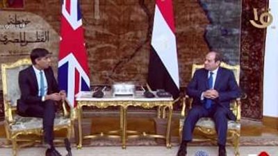 بث مباشر من فعاليات كلمة الرئيس السيسي مع رئيس وزراء إنجلترا