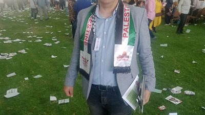 هاني عيد مرشح انتخابات الزمالك فوق السن يدعم فلسطين