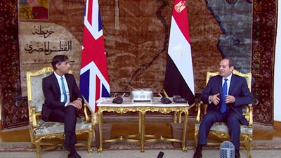 السيسي لرئيس وزراء بريطانيا: نؤكد ضرورة استمرار سيل المساعدات إلى غزة