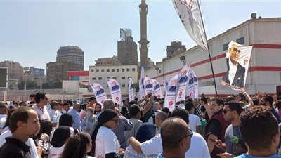 احتفالات وهتافات من أنصار القائمة الموحدة لمرشحيها بعد اكتساحها لانتخابات الزمالك