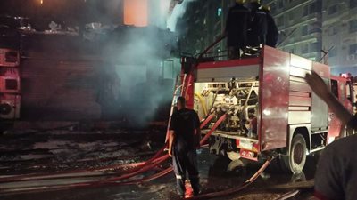 التفاصيل الكاملة في حريق محلات عقار الطالبية