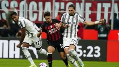 بدون أهداف وبطاقة حمراء.. ملخص الشوط الأول من لقاء ميلان ويوفنتوس في الدوري الإيطالي