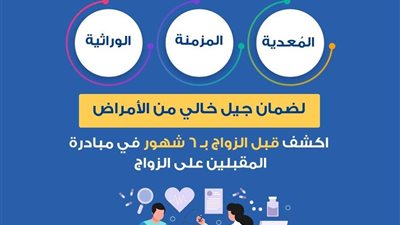 الصحة: يجب إجراء الفحوصات الطبية قبل 6 أشهر من الزواج