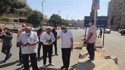 محافظ الجيزة يتفقد الساحات والطريق أسفل محور الفريق كمال عامر