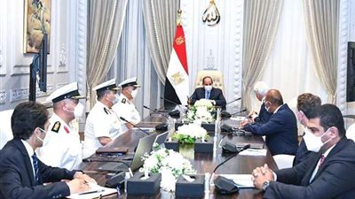 الرئيس السيسي يبحث مع مجموعة 