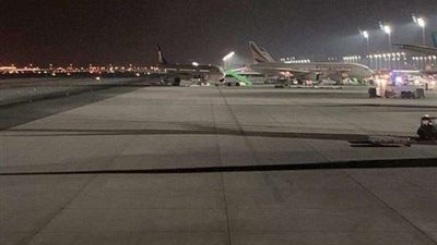 تصادم طائرتين بمطار دبي الدولي