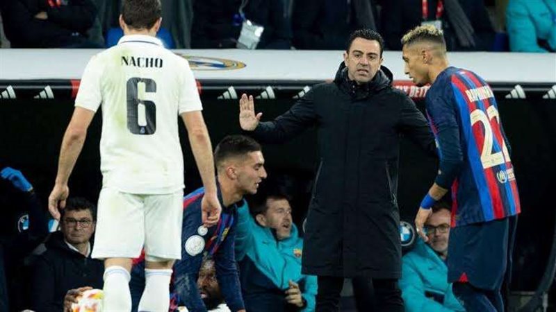 تشافي ضد ريال مدريد