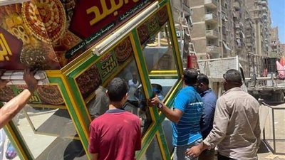 الجيزة تشن حملات علي شوارع المنشية والوفاء والأمل بالهرم