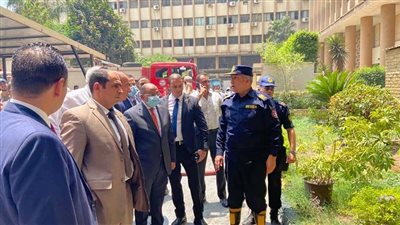 بالصور | السيطرة علي حريق محدود في مدخل 