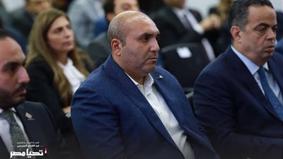 هاني العتال ممثلا لحماة الوطن باستقبال حملة السيسي الجالية الفلسطينية بالقاهرة