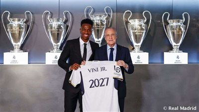 رسميًا.. ريال مدريد يعلن تمديد عقد فينيسيوس جونيور حتى 2027