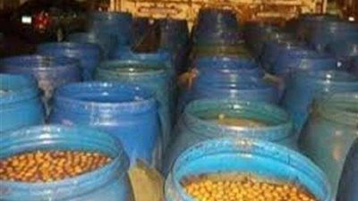 شرطة التموين تضبط  65 طن مخللات غير صالحة للإستهلاك الآدمى بالمنوفية