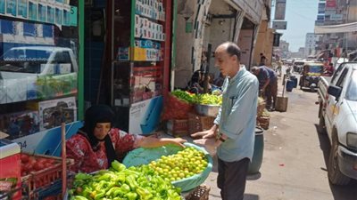 بالصور | نائب رئيس مركز منية النصر يقود حملة لإزالة الاشغالات والتكاتك