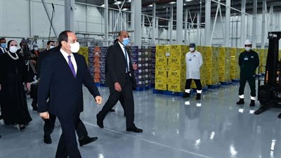 السيسي: نحاول عمل منظومة وحل مسألة التغذية المدرسية للطلاب