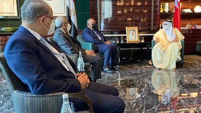وزير الخارجية يبحث مع نظيره البحرينى تطوير العلاقات المشتركة
