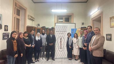 كتلة الحوار في زيارة لمقر اتحاد المرأة الفلسطينية بالقاهرة