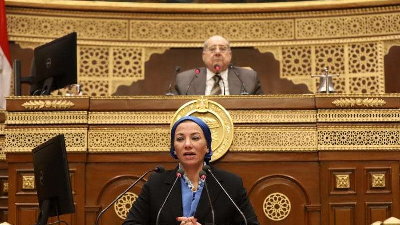 وزيرة البيئة في مجلس