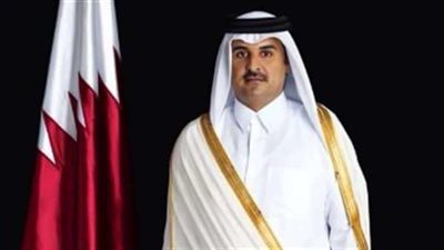 أمير قطر  يصل مطار القاهرة الدولي
